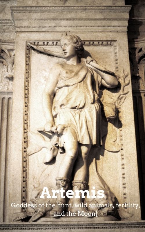Statue of Artemis, goddess of the Moon and fertility – symbolizing the Cancer zodiac sign’s emotional intuition and lunar connection